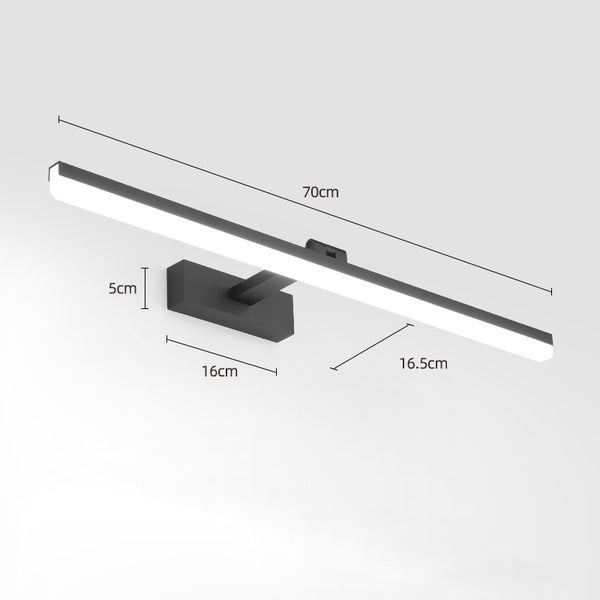 Einfache Spiegelwandlampe