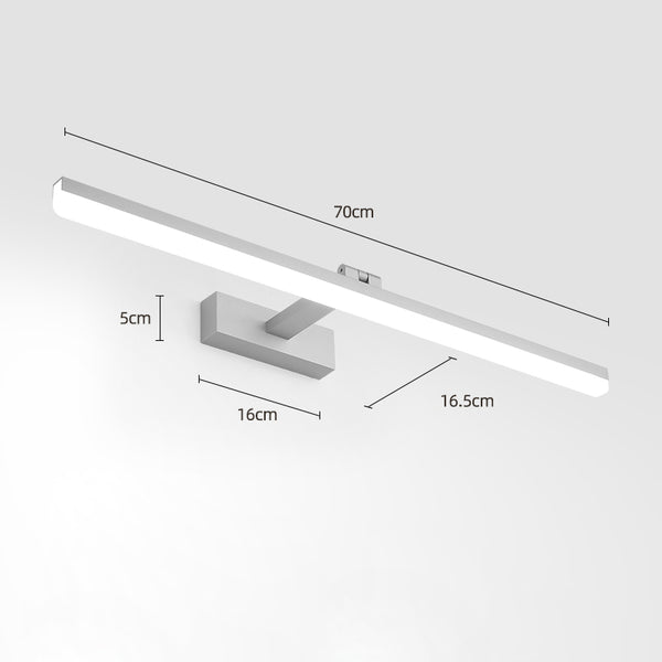 Einfache Spiegelwandlampe
