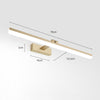 Einfache Spiegelwandlampe
