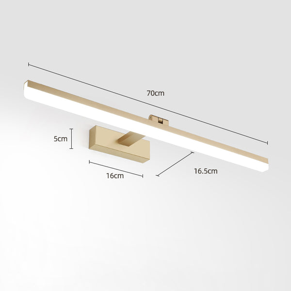 Einfache Spiegelwandlampe