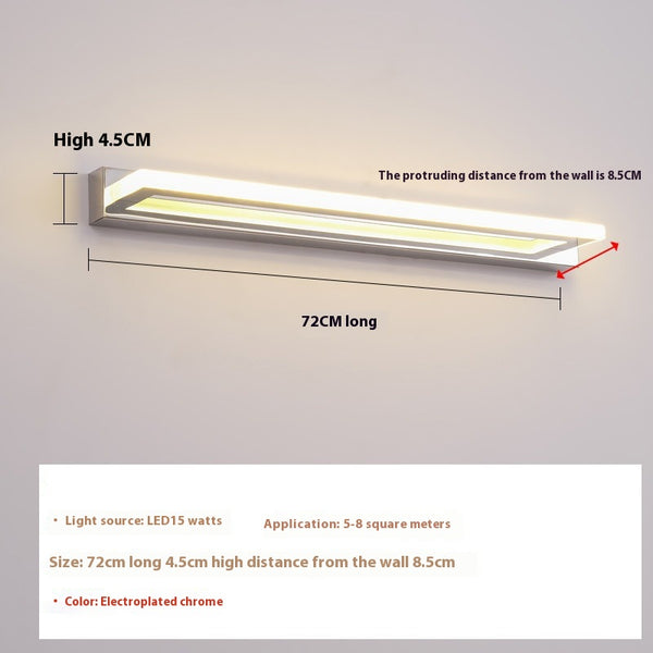 Applique murale simple pour miroir de salle de bain