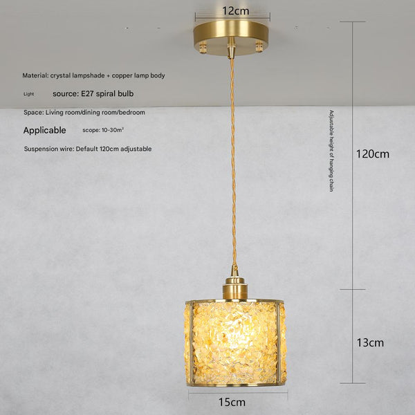 Vintage crystal bedroom bedside chandelier