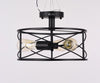 American retro bedroom corridor iron ceiling lamp