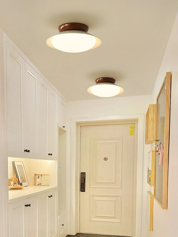 Japanese style bowl ceiling lamp