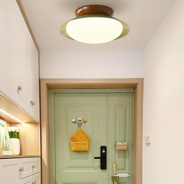 Japanese style bowl ceiling lamp