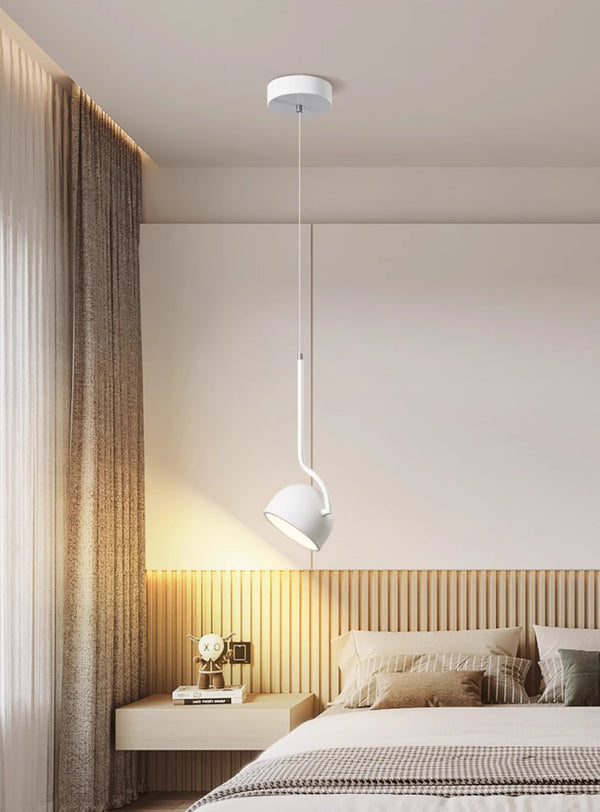 Nordic LED rotatable bedroom bedside Pendant light