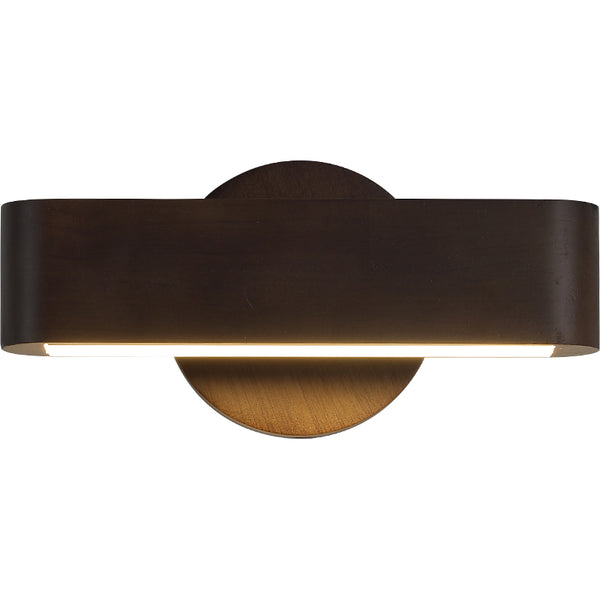 LED-Wandleuchte aus Massivholz