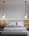 Wabi-sabi style terrazzo bedroom bedside small Pendant light