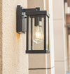 Black outdoor waterproof courtyard garden exterior villa wall lamp