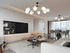 French cream style full copper living room and bedroom ceiling lamp