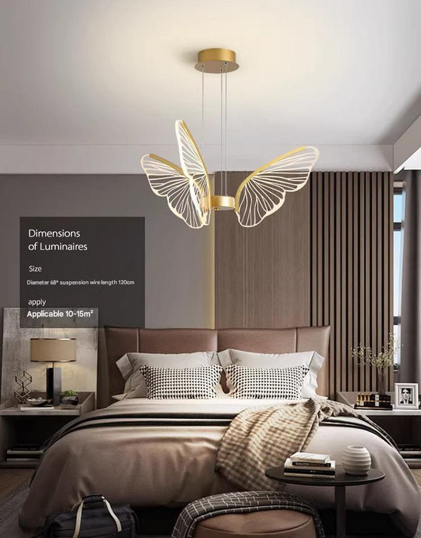 Creative personality butterfly led restaurant bar chandelier