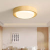 Medieval style wood grain glass bedroom ceiling lamp