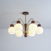 Lustre aux fruits dorés de style crème