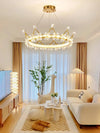 Creative Crown Crystal Bedroom Chandelier