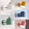 Nordic creative macaron living room bedroom LED wall lamp