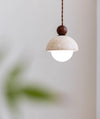 Yellow Travertine Bedside Small Chandelier for Bedroom