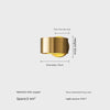 Postmodern all-copper wall lamp