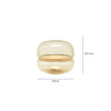 Round glass cloud stone bedside table lamp