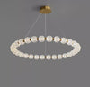 All copper LED living room bedroom chandelier