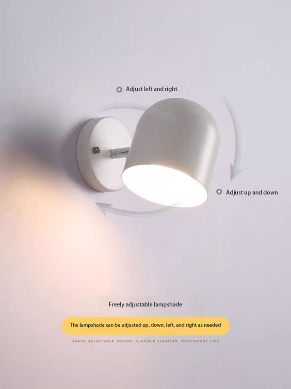 Nordic creative macaron living room bedroom LED wall lamp
