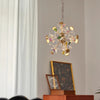 Creative petal dandelion colored crystal chandelier