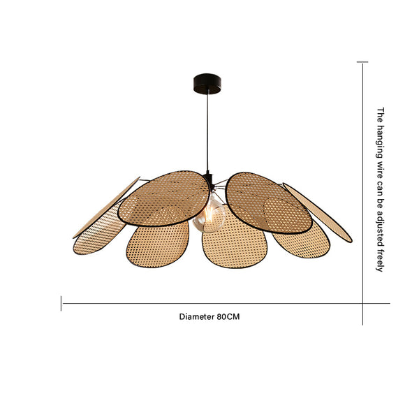 Japanese creative rattan chandelier