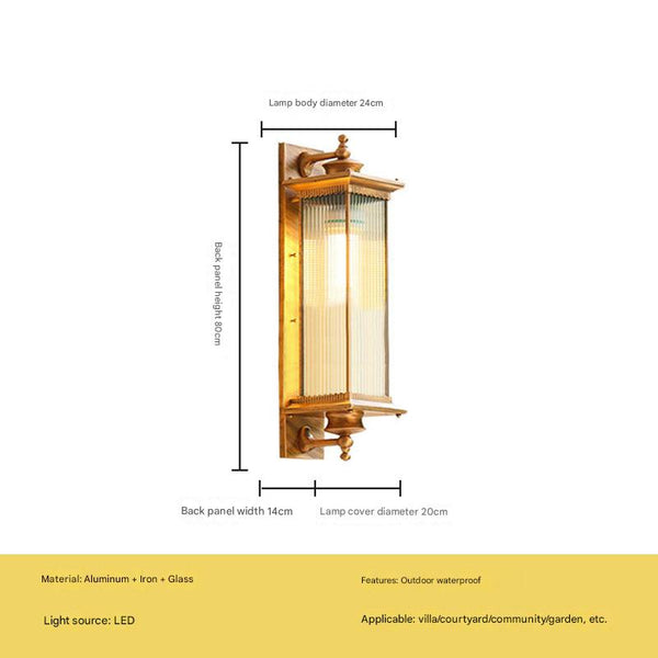 Modern household outdoor lighting waterproof wall lamp