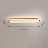 Elliptical strip LED corridor ceiling light