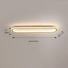 Elliptical strip LED corridor ceiling light