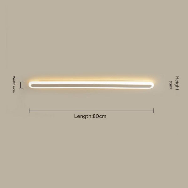 Minimalist long strip LED wall light