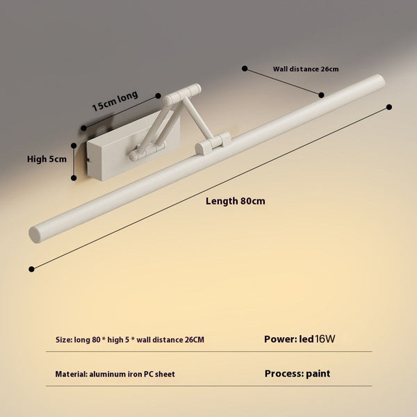 Bathroom mirror wall light