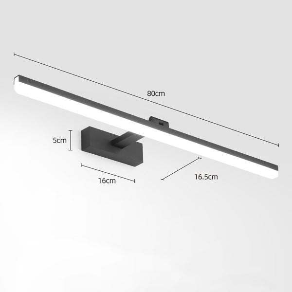 Einfache Spiegelwandlampe