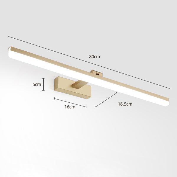 Einfache Spiegelwandlampe