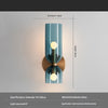 Nordic creative double head glass bedroom corridor wall lamp