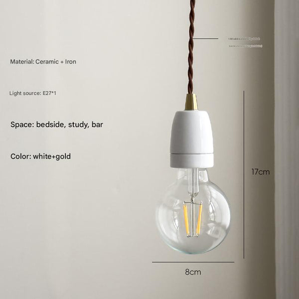 Vintage Ceramic Bedroom Bedside Bar Chandelier