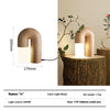Lampe de table de chambre à coucher en bois massif