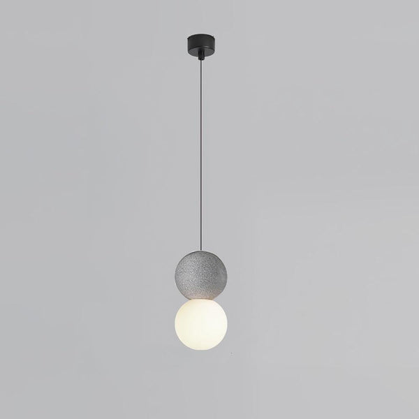 Wabi-sabi style terrazzo bedroom bedside small Pendant light