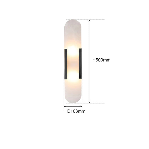 Natural marble background wall led wall lamp