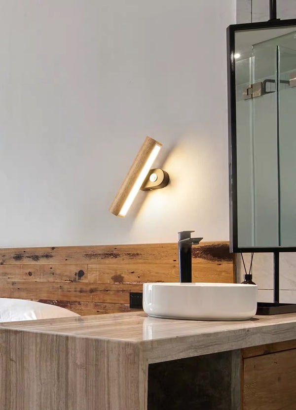 Lampe murale rotative de chevet de chambre nordique