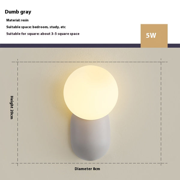 Applique murale de chambre de style nordique crème