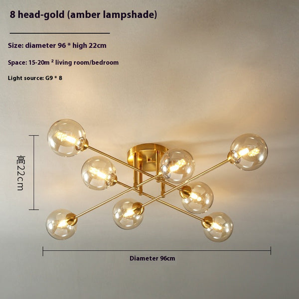 Nordic simple magic beans chandelier