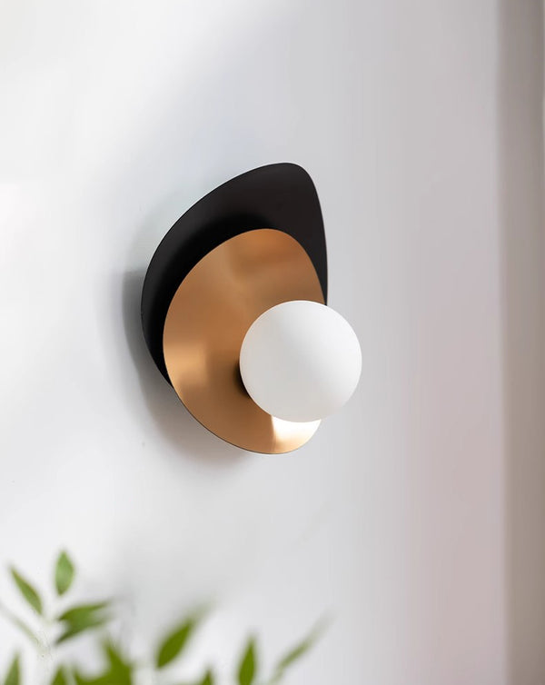 Medieval style glass ball bedroom bedside corridor wall lamp