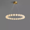All copper LED living room bedroom chandelier