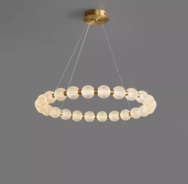 All copper LED living room bedroom chandelier