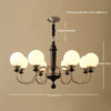 Vintage solid wood magic beans chandelier