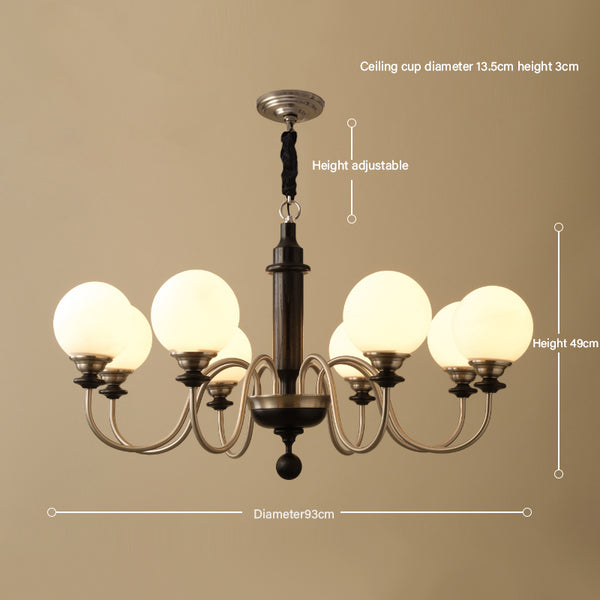 Vintage solid wood magic beans chandelier