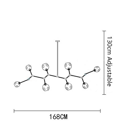 Designer Persönlichkeit Molekül Zauberbohnen Kronleuchter
