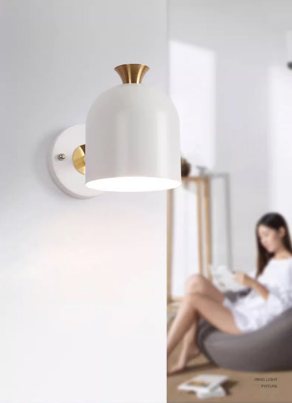 Nordic creative macaron living room bedroom LED wall lamp