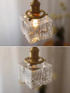 Japanese style vintage brass glass dining room bedroom Pendant light