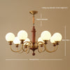 Vintage solid wood magic beans chandelier